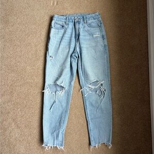Distressed Light Blue Women's Jeans